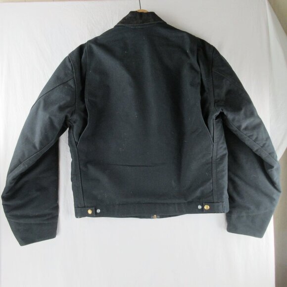 Carhartt VTG Blanket-Lined Firm Duck Detroit Jackets Medium Size 40R J01 Black - Picture 7 of 12